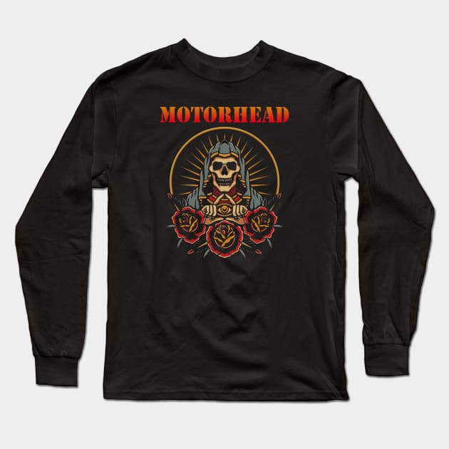 skull triangle motorhead Long Sleeve T-Shirt by Art by neschtoons